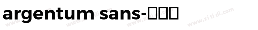 argentum sans字体转换